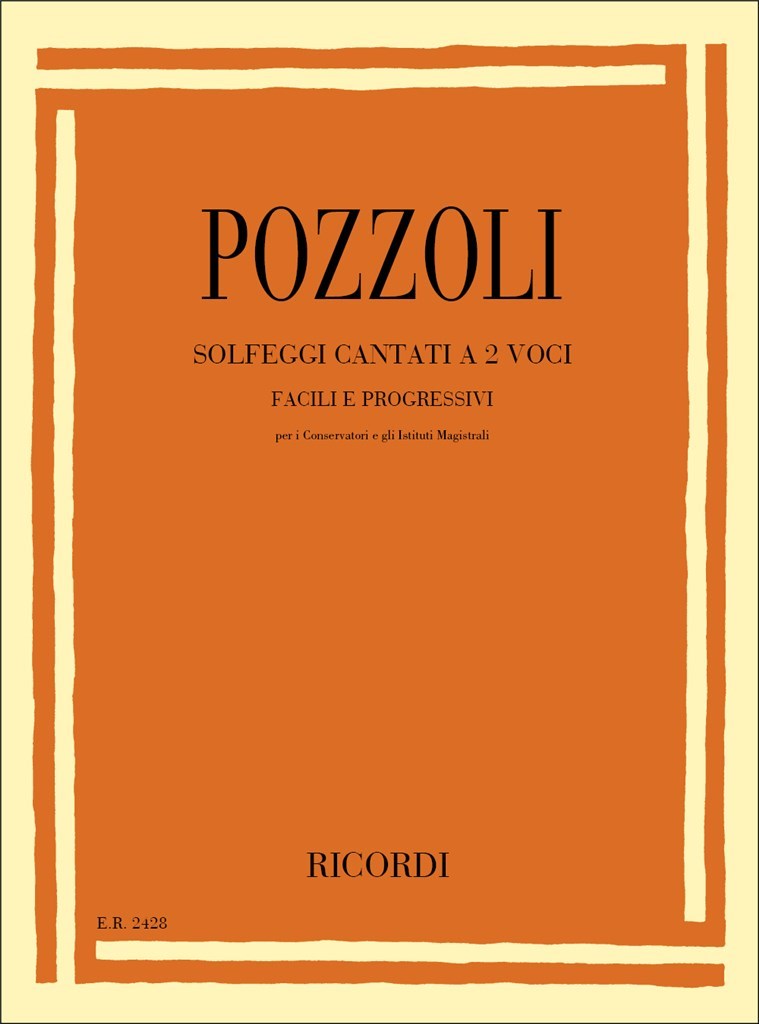 Solfeggi Cantati A 2 Voci, Facili E Progressivi